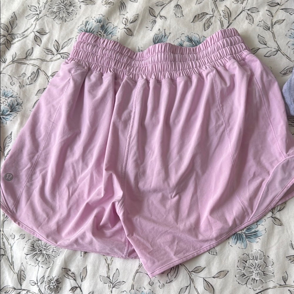 lululemon athletica Pink Athletic Shorts Lightweight Elastic Waist